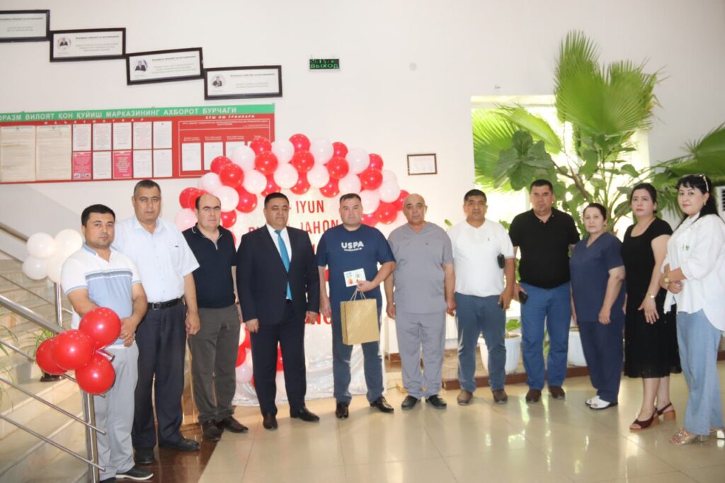 “FAXRIY DONOR” NISHONI TOPSHIRILDI